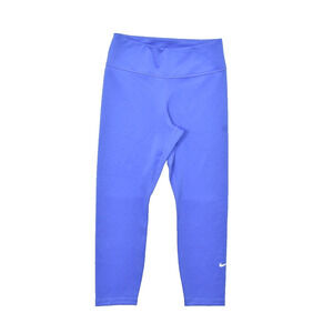 Nike Dri-FIT Women's Blue Leggings Size M Crop Skinny Athletic Polyester